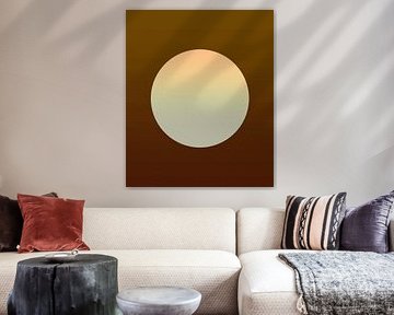 Golden moon by Mad Dog Art