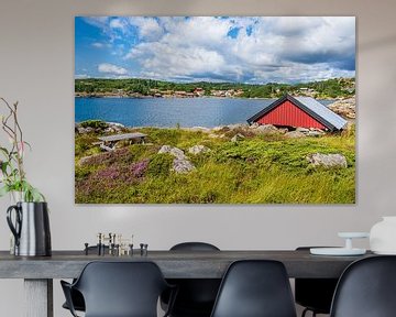 Landschaft auf der Schäreninsel Skjernøya in Norwegen von Rico Ködder