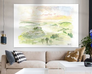 Example of the artwork in a room