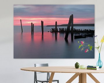 L'aube sur la mer des Wadden à Texel sur Antwan Janssen