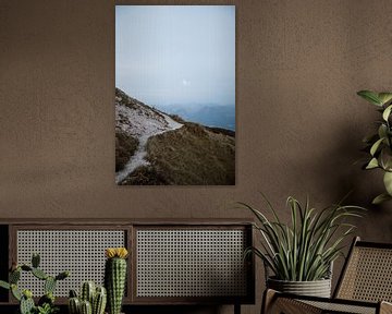 Bergpad net na zonsondergang in Oostenrijk van Holly Klein Oonk