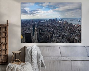 Panoramic view of Manhattan van Andrea Ooms