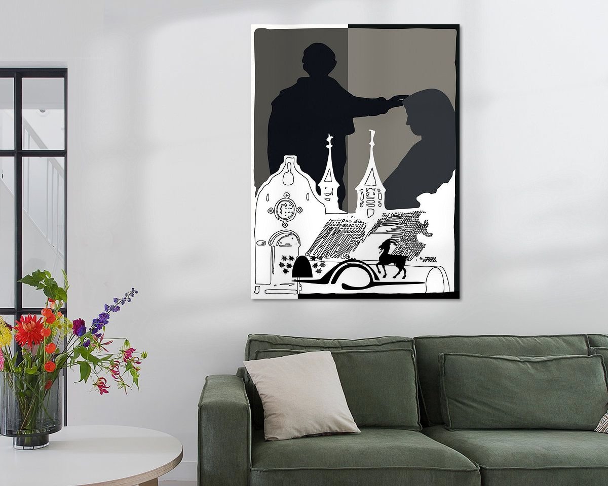 Example of the artwork in a room