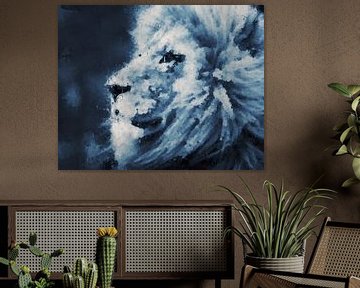 Portrait of a lion by Whale & Sons