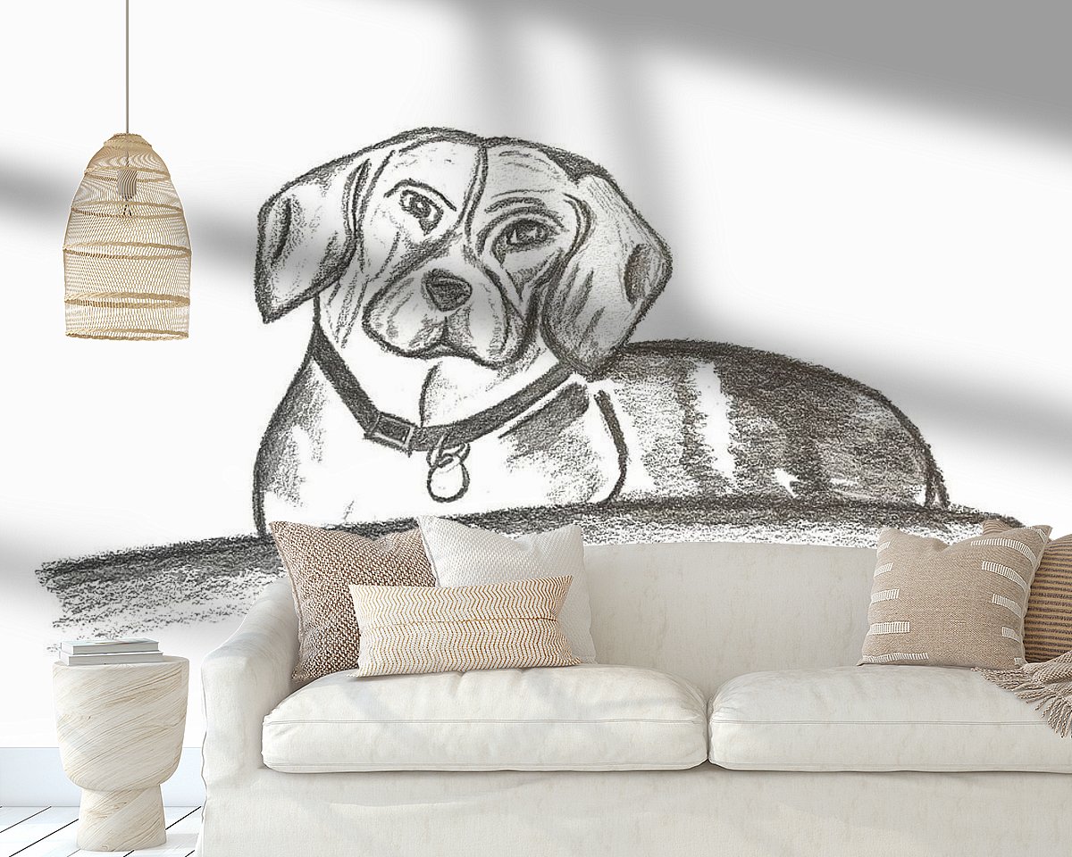 Example of the artwork in a room