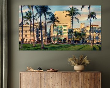 Ocean Drive, Miami van Photo Wall Decoration