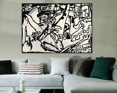 Example of the artwork in a room