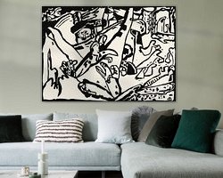 Example of the artwork in a room