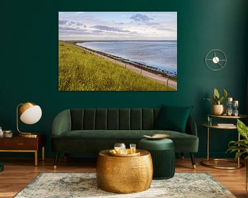 Dunes avec la mer des Wadden près de De Cocksdorp sur Rob Boon