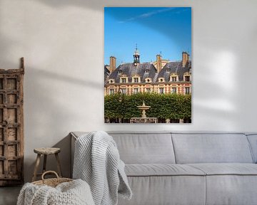 Blick auf den Place des Vosges in Paris, Frankreich von Rico Ködder