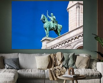 Détail de la basilique du Sacré-Cœur à Paris, France sur Rico Ködder