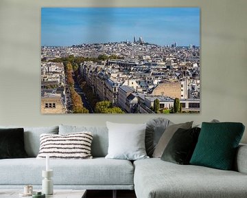 Vue de la basilique du Sacré-Cœur à Paris, France sur Rico Ködder