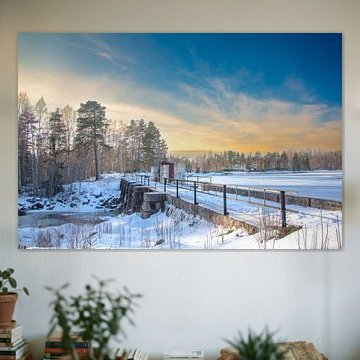 Barrage dans le lac Naren