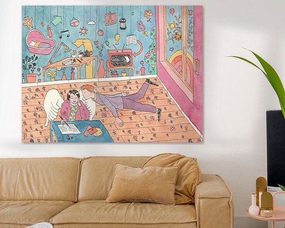 Example of the artwork in a room