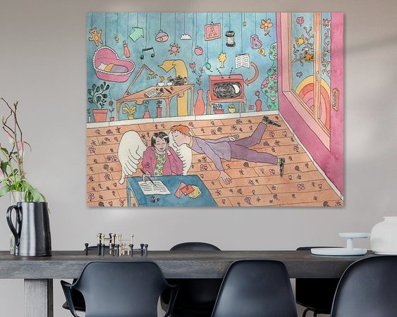 Example of the artwork in a room