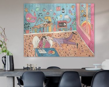 Example of the artwork in a room