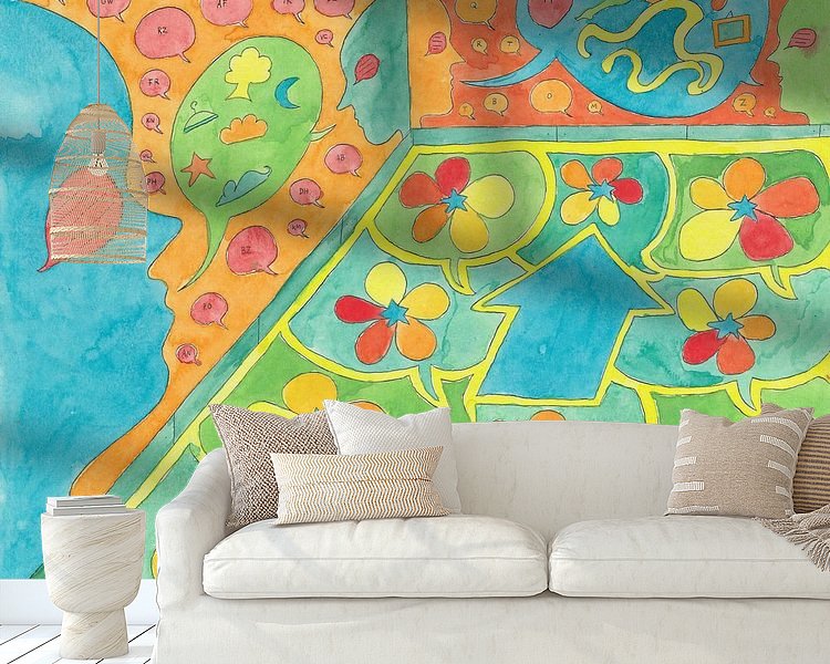 Example of the artwork in a room