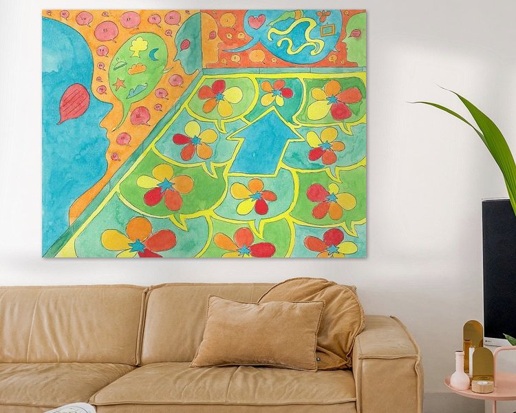 Example of the artwork in a room