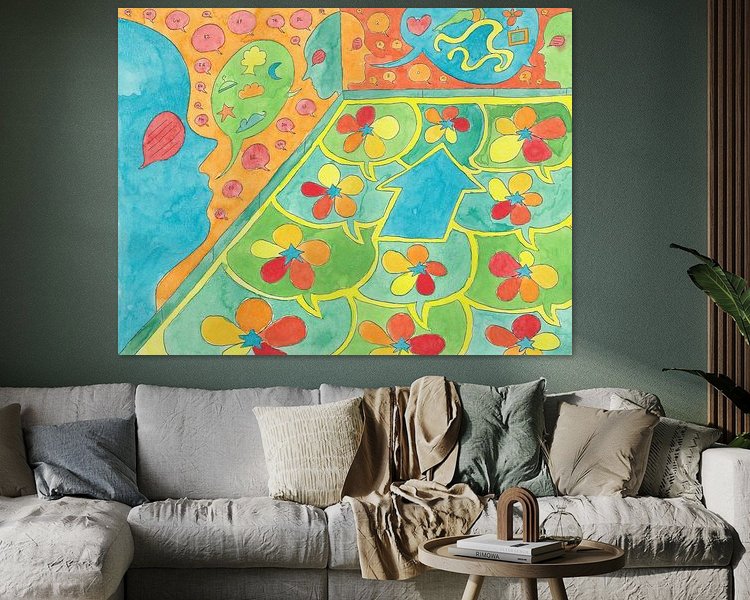 Example of the artwork in a room