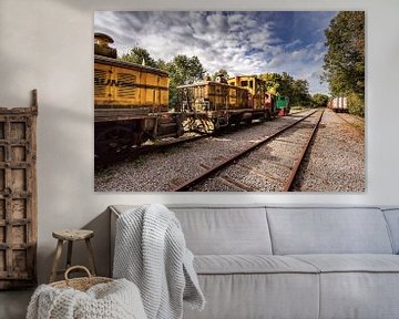 Diesel locomotives at Hombourg station by Rob Boon