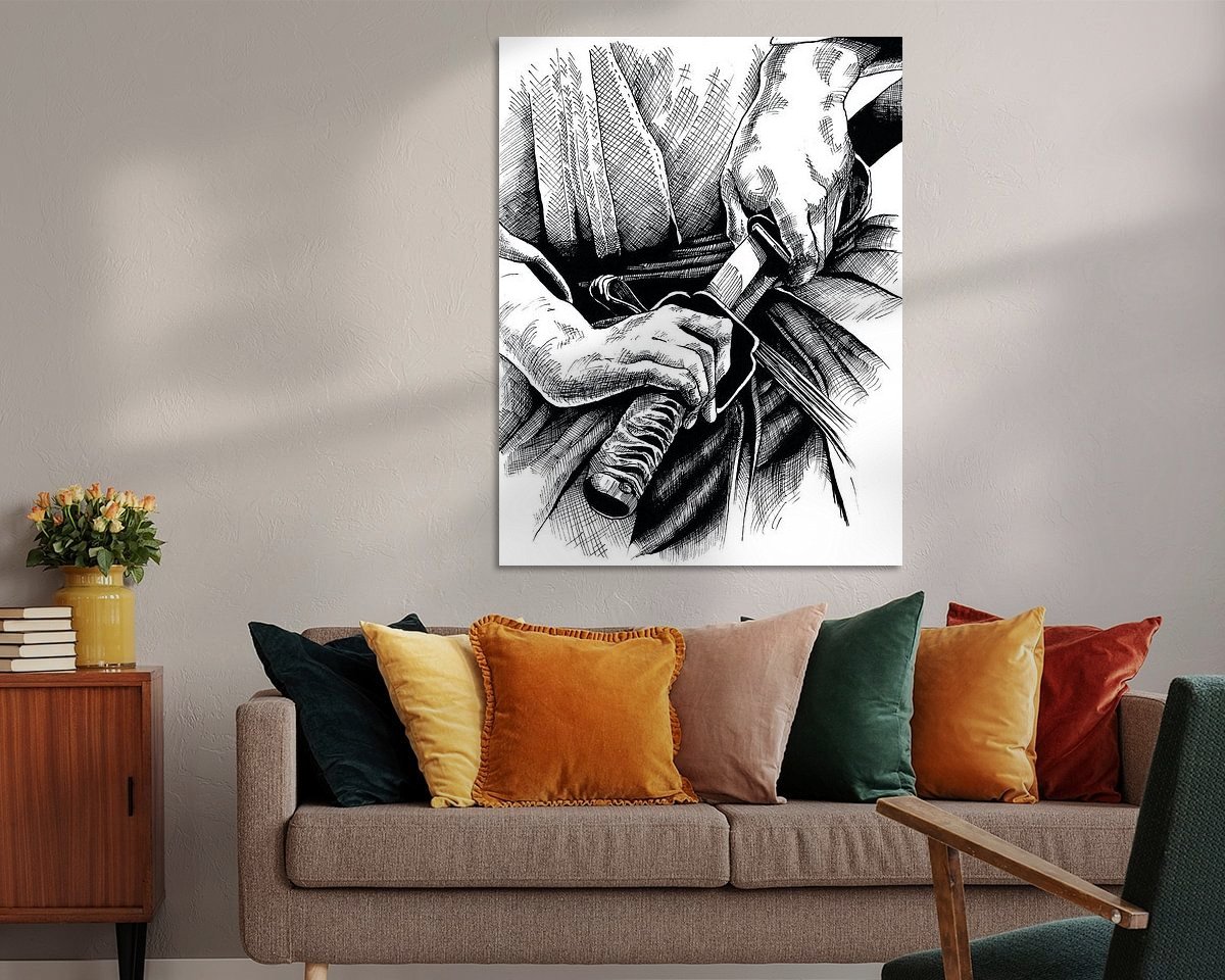 Example of the artwork in a room