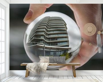 Kaapstander Nijmegen in lens globe