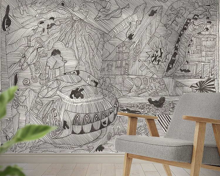 Example of the artwork in a room