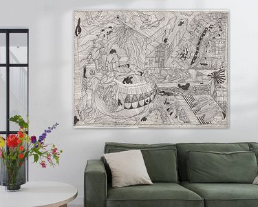 Example of the artwork in a room