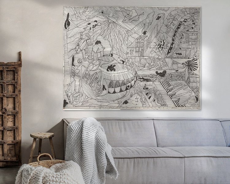 Example of the artwork in a room