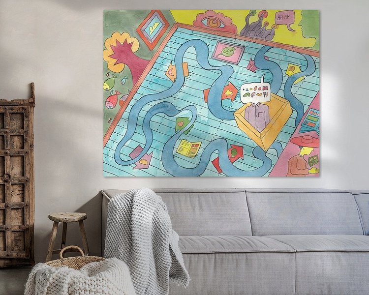 Example of the artwork in a room