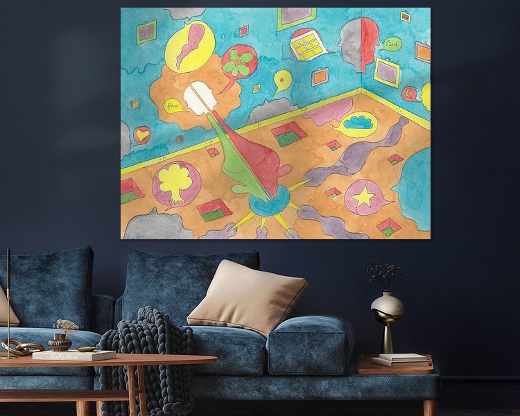 Example of the artwork in a room