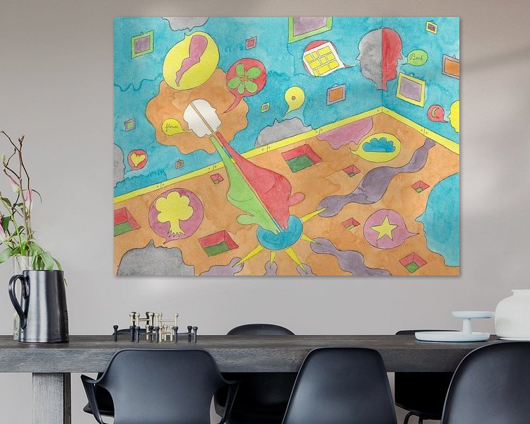 Example of the artwork in a room