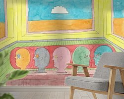 Example of the artwork in a room