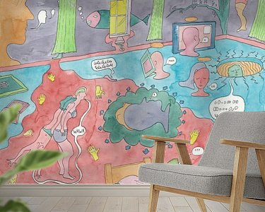 Example of the artwork in a room