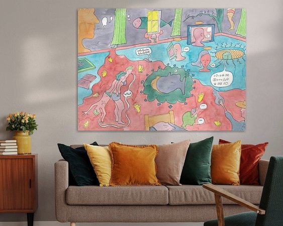 Example of the artwork in a room