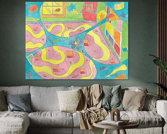 Example of the artwork in a room