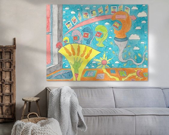 Example of the artwork in a room