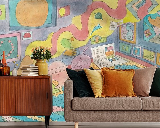 Example of the artwork in a room