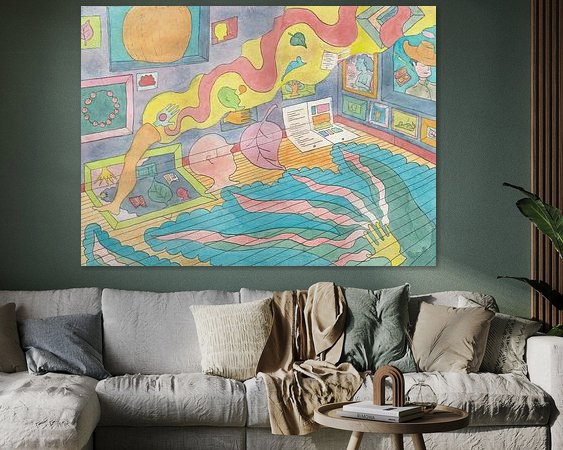 Example of the artwork in a room