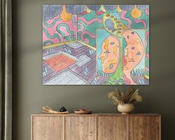 Example of the artwork in a room