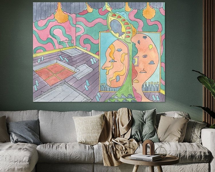 Example of the artwork in a room