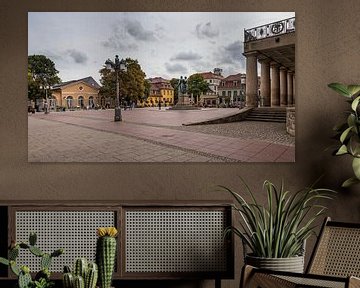 Opernhaus und Platz in Weimar von Rob Boon