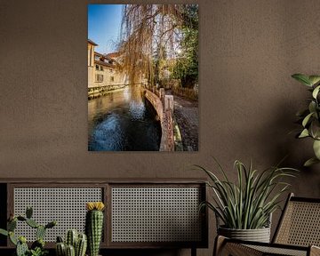 BADEN-WÜRTTEMBERG : Huizen aan de oever van de Schmiech van Photoart-Naegele