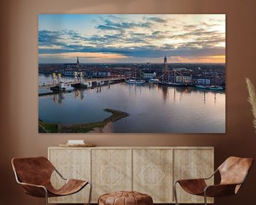 Kampen sunset during winter at the river IJssel by Sjoerd van der Wal Photography