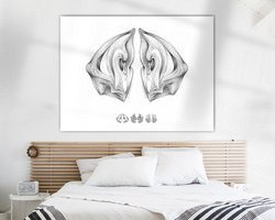 Example of the artwork in a room