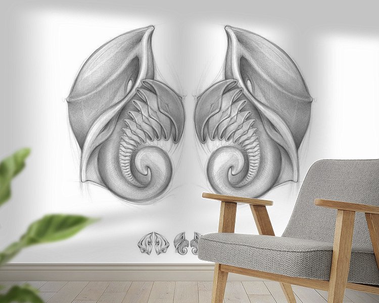 Example of the artwork in a room