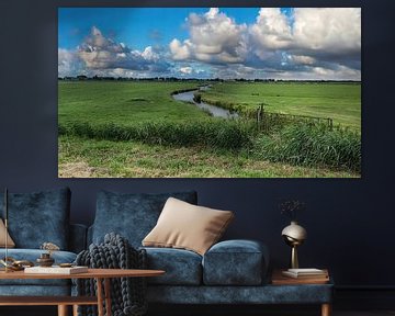 Weide landschap Noord-Holland van Digital Art Nederland