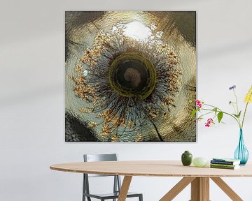 Rietbloem met vingerafdruk