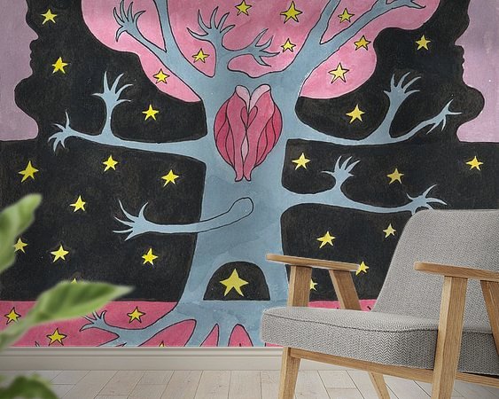 Example of the artwork in a room