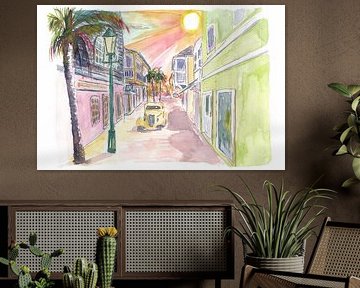 Philipsburg St. Maarten Niederländisch Karibik Koloniale Straße Exkursion Szene